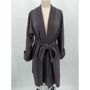 Skin Women's Short Robe Sz 3 (Large) Brown Organic Cotton